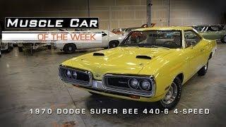 1970 Dodge Super Bee 440 6-Pack Muscle Car Of The Week Video #21