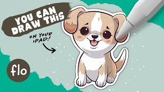 You Can Draw This Cute Puppy in PROCREATE - Step by Step Procreate Tutorial