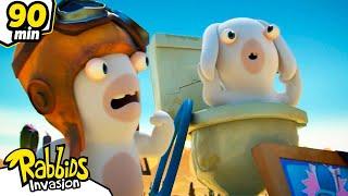 Rabbids take over the world with skibidi toilet  RABBIDS INVASION  New compilation  Kids Cartoon