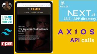 Make API calls in React JS using AXIOS Next JS 13 - App directory