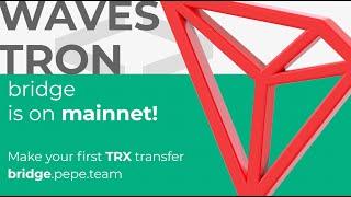 Waves  Tron Bridge for TRX Mainnet Launch