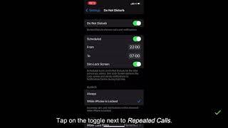 FIX Do not disturb mode on and people can still call me - iPhone