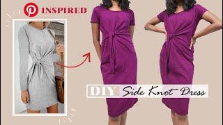 DIY Side Knot Dress  PINTEREST INSPIRED  Pattern Making & Stitching Tutorial