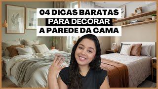 04 DICAS BARATINHAS PARA VOCÊ DECORAR A PAREDE DA SUA CAMA - Amanda Melo Arquiteta