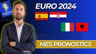 Pronostic Foot EURO 2024  Mes 2 pronostics ESPAGNE CROATIE et ITALIE ALBANIE