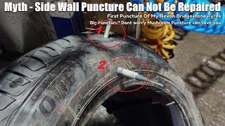 Myth - Side Wall Puncture Can not Be Repaired #MashroomPunture