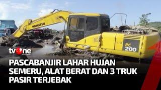 Alat Berat & 3 Truk Terjebak Banjir Lahar Dingin Semeru  AKIM tvOne