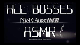 Nier Automata All Bosses with ASMR Commentary