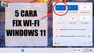 5 Cara Mengatasi Wifi Hilang di Windows 11 2024