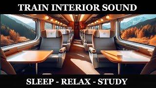   Train interior ambience for sleeping and relaxation black screen  10 Hours