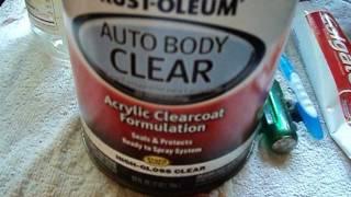 $15Quart Rustoleum Arcrylic Clear Coat Result and Review Quick-Easy