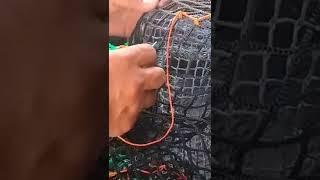 Tehnik sulam pinggang untuk tikar jaring nelayan ️️