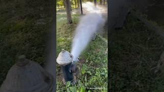 Open Fire Hydrant at Flushing Meadows Corona Park in Queens New York City @OfficialFDNY @NYCParks