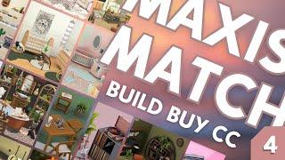  BEST MAXIS MATCH CC PACKS PART 4  - BuildBuy CC overview - The Sims 4 including download links