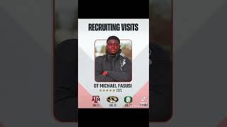 Visit Update  2025 5⭐️ OT Michael Fasusi will take a visit with the #Ducks On January 27th 🟢🟡