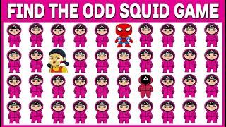 How Good Are Your Eyes #13 l Find The Odd Squid Game Out l Squid Game Puzzles