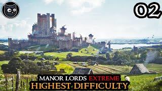 Difficult EXPANSION - Manor Lords EXTREME - HIGHEST Difficulty  Strategy Gameplay Part 02