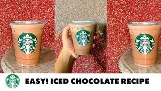 How to make iced chocolate like a Starbucks