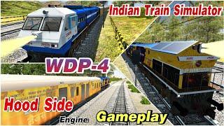 After Update Indian Train Simulator Hood Side Engine Gameplay  WDP-4 Hood Side Engine Gameplay