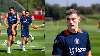 Manuel Ugarte impressed teammates in first training session at Man United