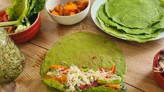 Glutenfreie vegane Tortillas  Wraps oder Pfannkuchen