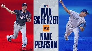 Blue Jays Nate Pearson vs. Nationals Max Scherzer Epic duel in phenoms debut vs. 7-time All-Star