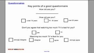 Questionnaires