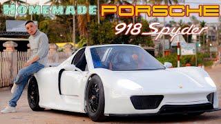 Full 90 Days Homemade Porsche 918 Spyder from PVC Pipes