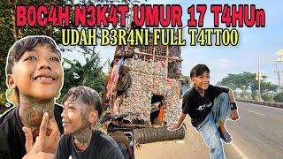 BOCAH N3K4T‼️ MASIH BOCAH SUDAH BERANI FULL TATTOO ANDRIAN ANAK VESPA EXTREME