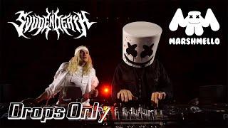 Drops Only 흑화한 마시멜로  Marshmello B2B SVDDEN DEATH Live @ EDC Las Vegas 2023