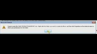 cannot create file  right click the folder you want to create the file in   outlook