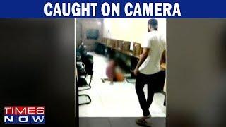 Caught On Camera Man Assaults A 22-Year-Old Woman