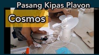 Pasang Kipas Angin Plavon Cosmos COCN 16inch Unboxing & Review