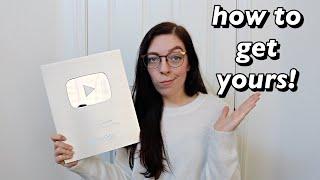 how to get your 100k subscriber plaque silver play button
