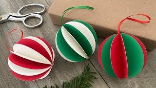 DIY Two-Tone Ball Ornament   Christmas Crafts