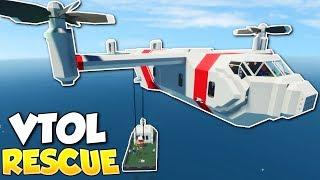 VTOL PLANE RESCUE - Stormworks Build and Rescue Multiplayer Gameplay - VTOL Rescue Missions