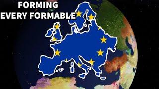 Forming EVERY Formable  European Union Roblox Rise Of Nations #1