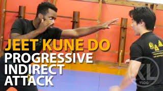 JEET KUNE DO  HOW TO USE PROGRESSIVE INDRECT ATTACK  WING CHUN