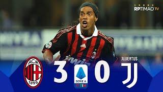 Milan 3 x 0 Juventus Ronaldinhos show ● Serie A 200910 Extended Goals & Highlights ᴴᴰ