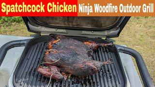 Whole Chicken Spatchcock Ninja Woodfire Outdoor Grill Recipe