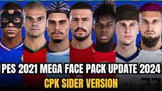 PES 2021 MEGA FACE PACK UPDATE 2024 CPK SIDER VERSION