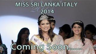 COMING SOON - Miss Sri Lanka Italy 2014 Grand Finale