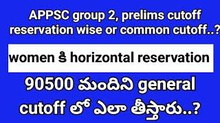 appsc horizontal reservation for women  group2 #horizontalreservation