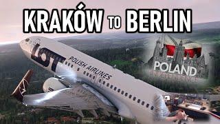 ️‍️ VATSIM Full Flight Kraków to Berlin  FULL ATC + Subtitles  PMDG Boeing 737-800  MSFS