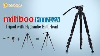 Miliboo MTT702A MTT702B Tripod with Hydraulic Ball Head Operation Video--Linkdelight.com