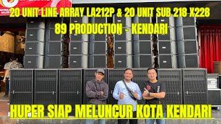 FULL HUPER SYSTEM LINE ARRAY & SUBWOOFER MELUNCUR KE KOTA KENDARI  2023