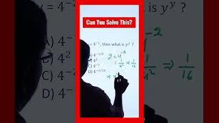 Tricky Algebra Problem with Exponents Rules of Exponents #shorts #maths #math