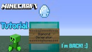 How To Make a Diamond Generator  Minecraft