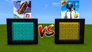 How to Make a PORTAL to FREE FIRE vs PUBG in Minecraft