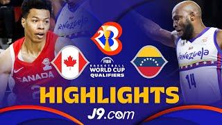  Canada vs  Venezuela  Basketball Highlights - #FIBAWC 2023 Americas Qualifiers